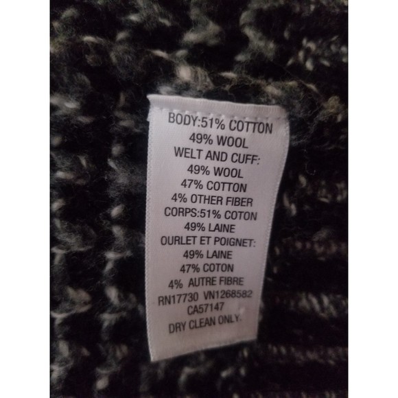 Rag & Bone Target Nieman Marcus chunky knit wool sweater cardigan XL grey black - Picture 6 of 6